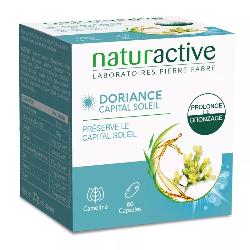 Capital Soleil Doriance Naturactive - Effets nocifs du soleil - 60 capsules