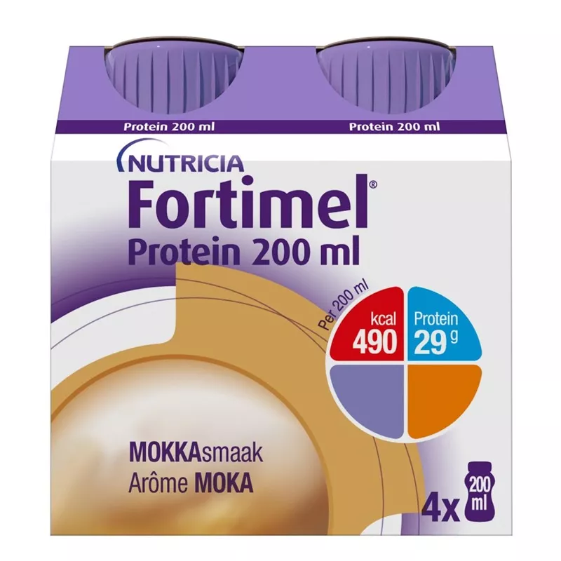 Boisson lactée Moka Fortimel® Protein Nutricia - 4 x 200ml