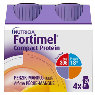 Boisson lactée Pêche-Mangue Fortimel® Protein Nutricia - 4 x 200ml
