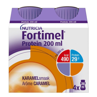 Boisson lactée Caramel Fortimel® Protein Nutricia - 4 x 200ml