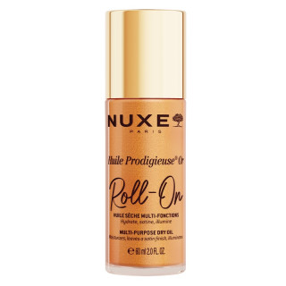 Huile Prodigieuse® Or format roll-on Nuxe - Visage, corps et cheveux - 60ml