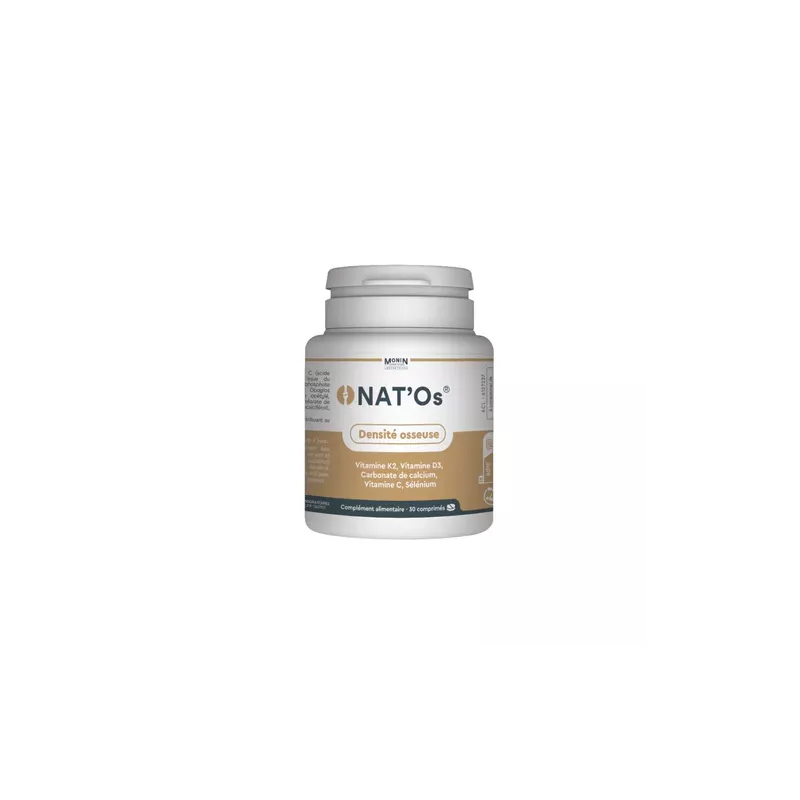 Nat'os Monin Chanteaud - Vitamines K2, D3 et C - 30 comprimés