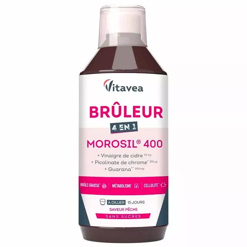 Brûleur 4en1 Morosil 400 Vitavea - Objectifs Minceur - 500ml