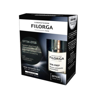 Coffret Optim-Eyes 15ml + Skin-Prep Mousse nettoyante 30ml Offerte Filorga