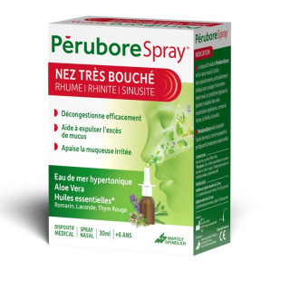 Spray nasal nez très bouché Perubore Mayoly Spindler - 30ml
