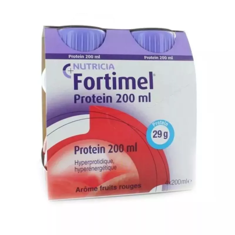 Boisson lactée Fruits rouges Fortimel® Protein Nutricia - 4 x 200ml