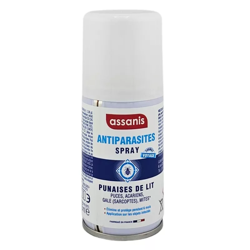 Spay antiparasites punaises de lit Assanis - Piqûres d'insectes - 75ml