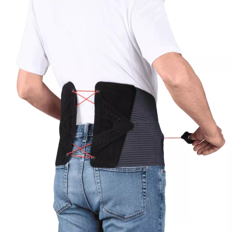Ceinture lombaire Lombogib® Easy noir Gibaud - Hauteur 21 cm
