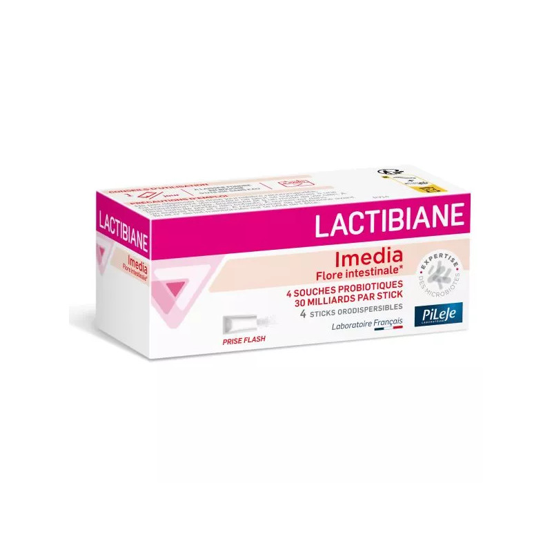 Pileje Lactibiane Imedia - Troubles digestifs - 4 sticks