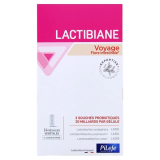 Pileje Lactibiane Voyage - Confort digestif - 14 gélules