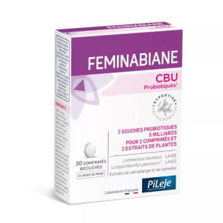 Pileje Feminabiane CBU - Souches microbiotiques - 30 comprimés bicouches
