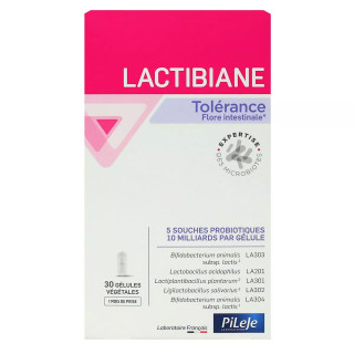 Pileje Lactibiane Tolérance - Intolérance alimentaire - 30 gélules