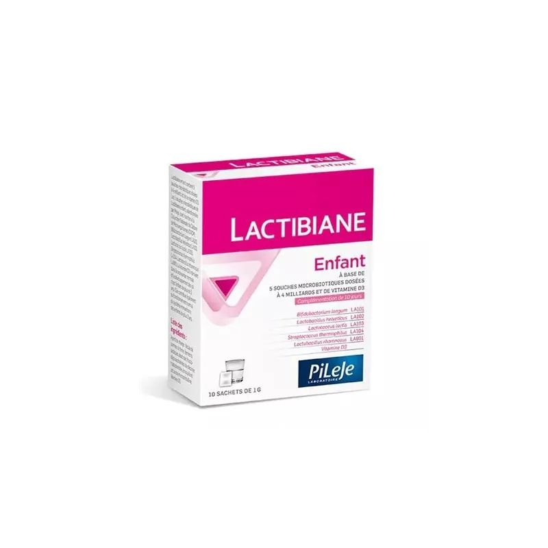 Pileje Lactibiane enfant - Probiotiques - 10 sachets de 1g