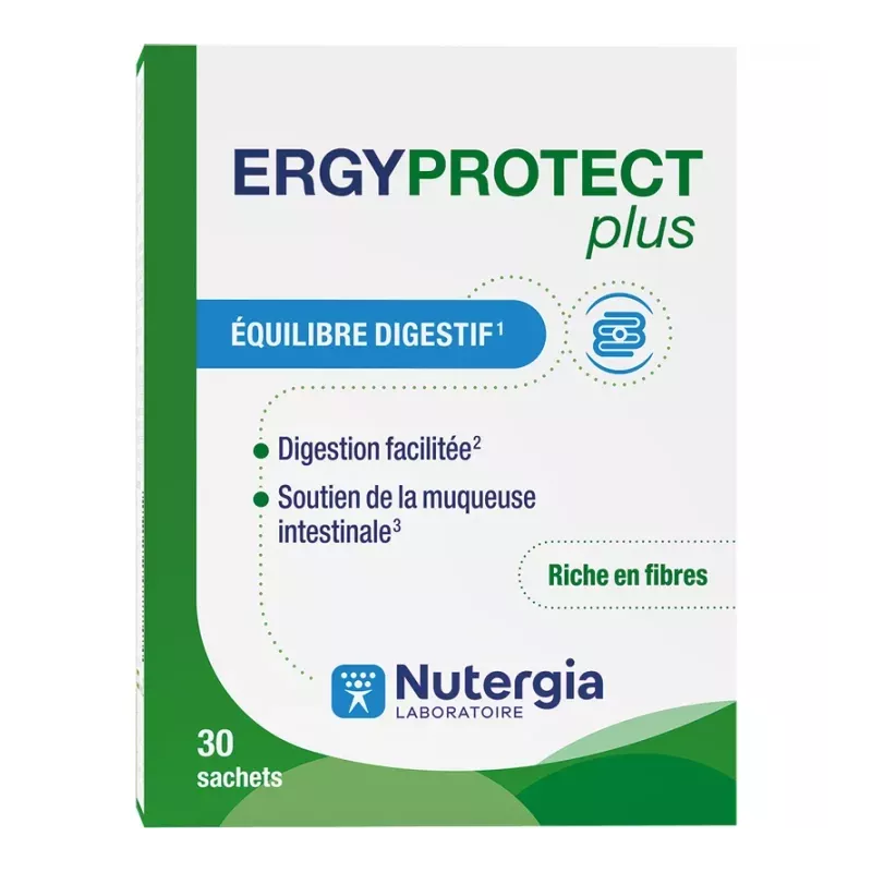 Nurtergia Ergyprotect Plus 30 sachets - confort digestif - purepara