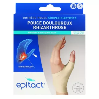 Orthèse pouce souple d'activité gauche Rhizarthrose Epitact - Taille S