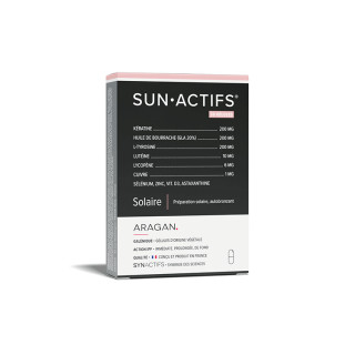Synactifs SunActifs - Autobronzant et préparateur solaire - 30 gélules