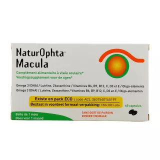 Horus Pharma NaturOphta Macula - Vieillissement oculaire - 60 capsules