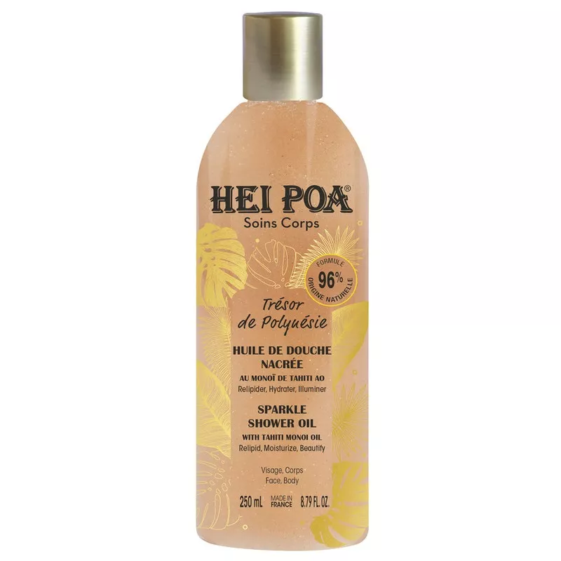 Huile de douche nacrée Trésor de Polynésie Hei Poa - 250ml