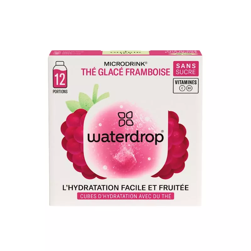 Microdrink THÉ GLACÉ FRAMBOISE Waterdrop - 12 cubes à dissoudre