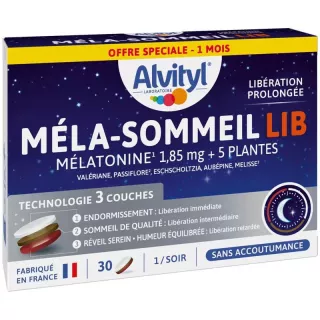 Méla-Sommeil LIB Alvityl - Troubles du sommeil - 30 comprimés