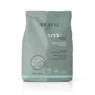 Argile verte en poudre surfine Argiletz - Cataplasme ou emplâtre - 300g