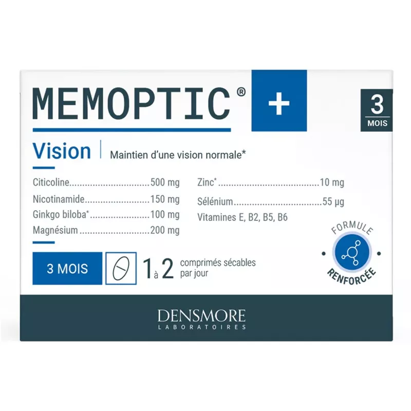Memoptic®+ vision Densmore - Mémoire & vision normale - 90 comprimés