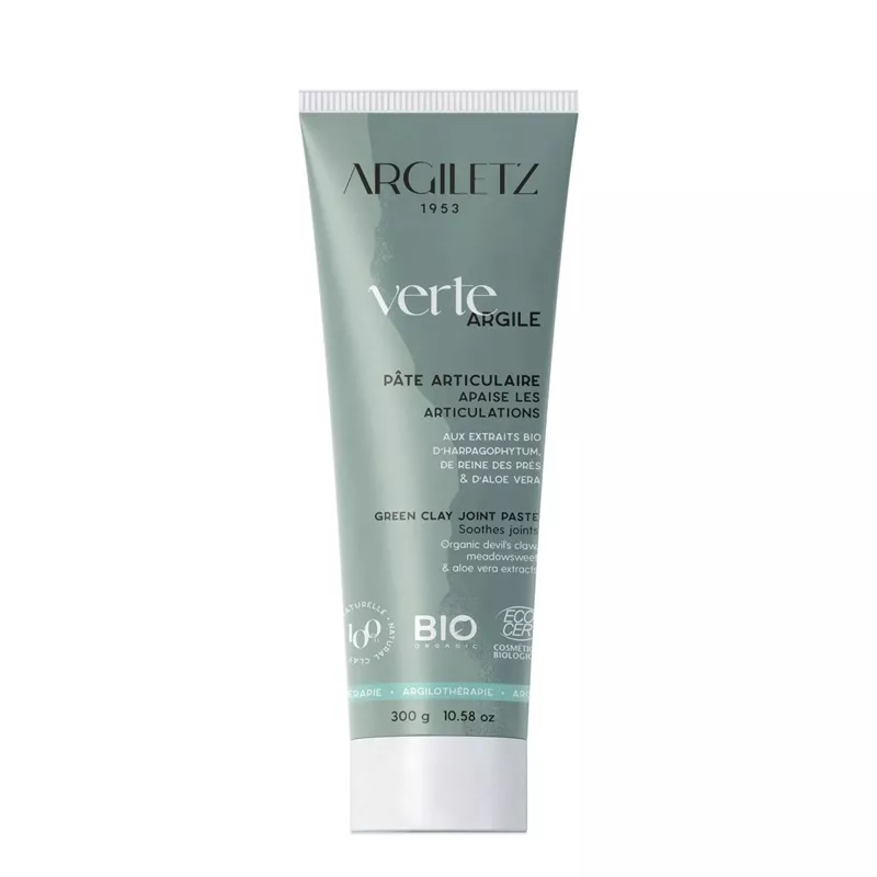 Pâte articulaire apaisante argile verte Bio Argiletz - Bien-être articulaire - 300g