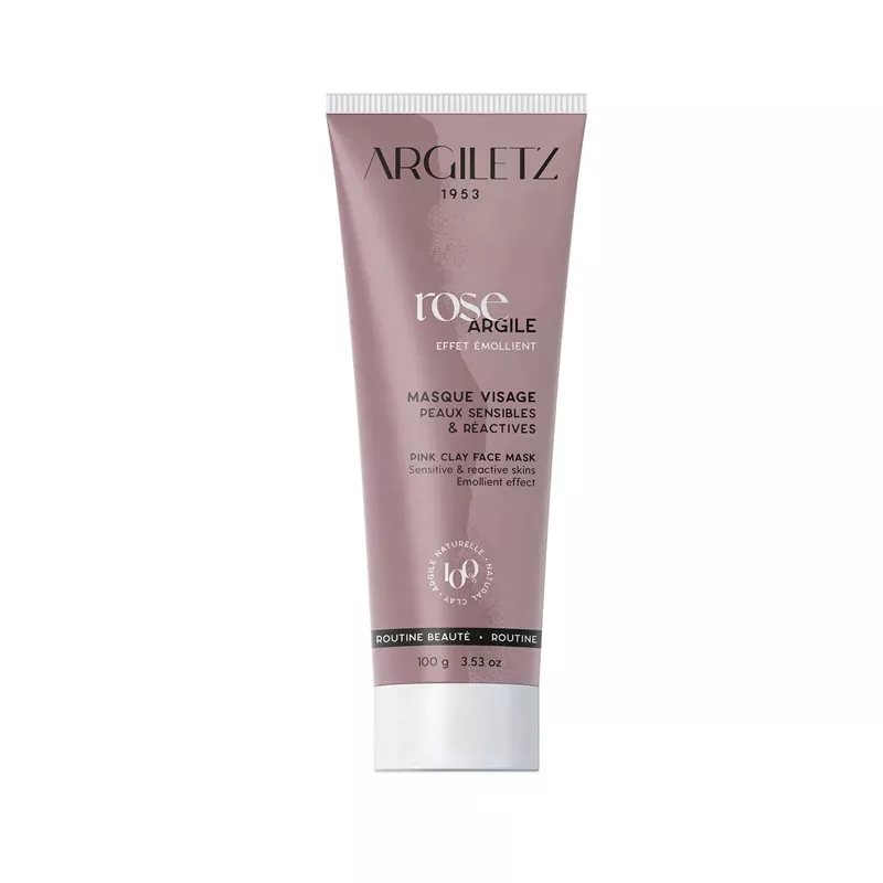 Masque à l’argile rose Argiletz - Peaux sensibles, réactives ou fatiguées - 100g