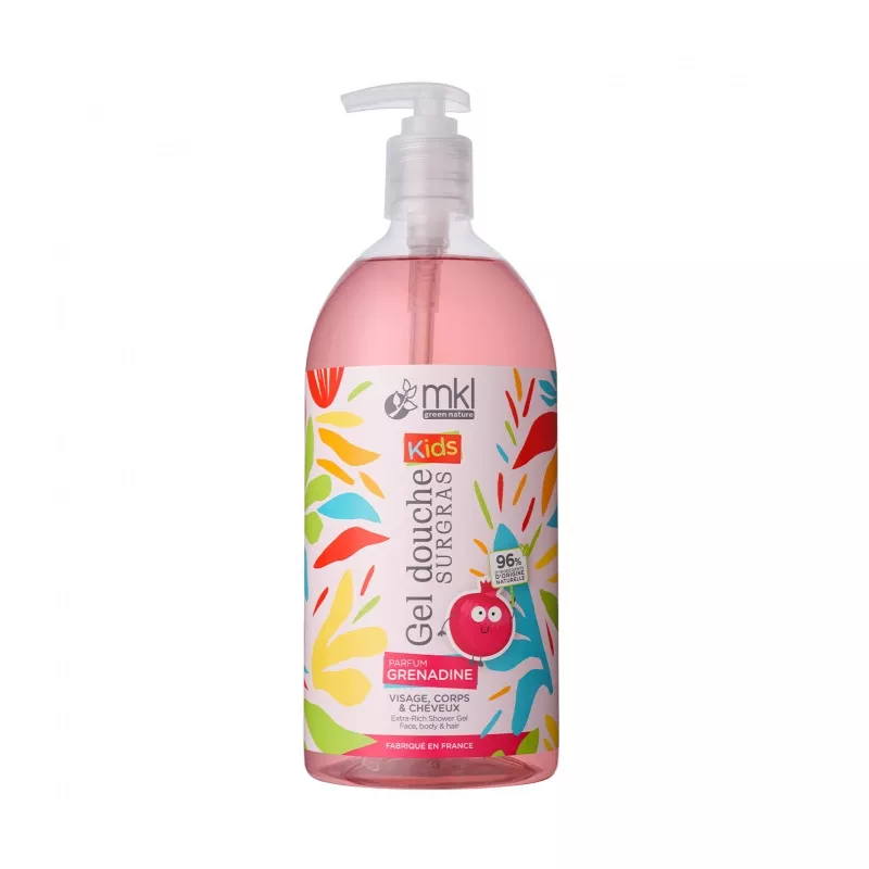 Gel douche surgras Grenadine MKL Baby Green - Visage, corps et cheveux - 1L