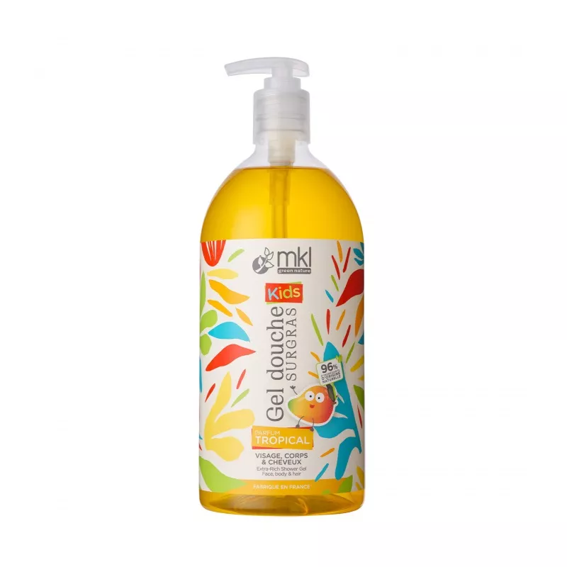 Gel douche surgras Tropical MKL Baby Green - Visage, corps et cheveux - 1L