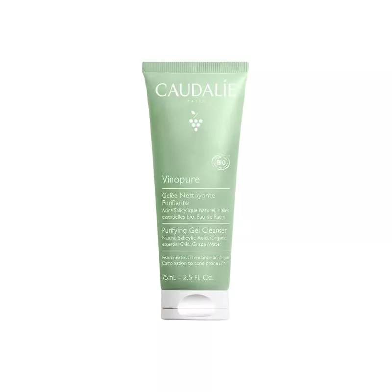 Gelée nettoyante purifiante Vinopure Caudalie - Soin purifiant - 75ml