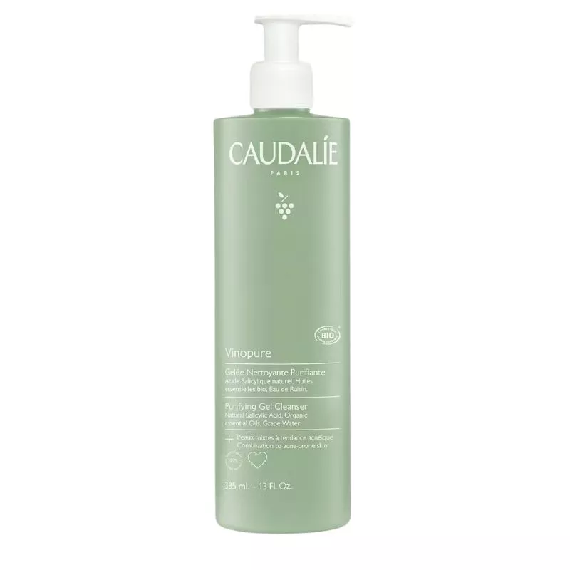 Gelée nettoyante purifiante Vinopure Caudalie - Soin purifiant - 385ml