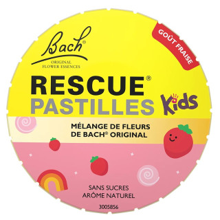 Pastilles goût Fraise Rescue Kids Fleurs de Bach - Stress - 50g