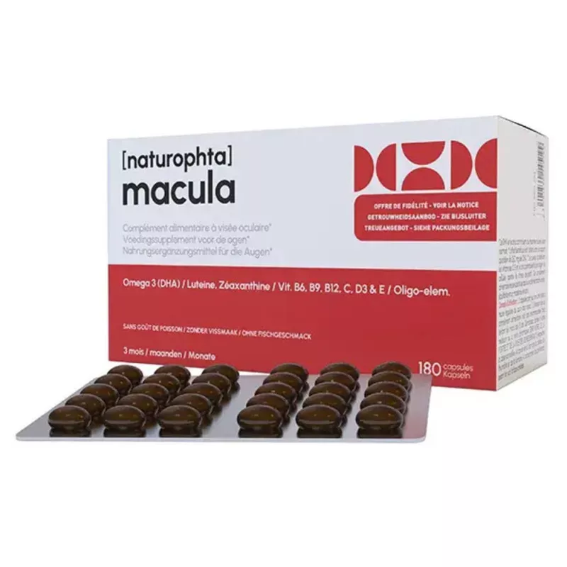 NaturOphta® Macula Laboratoires Horus Pharma - Visée occulaire - 180 comprimés