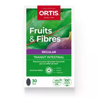Fruits & Fibres Regular Ortis - Transit intestinal - 30 comprimés