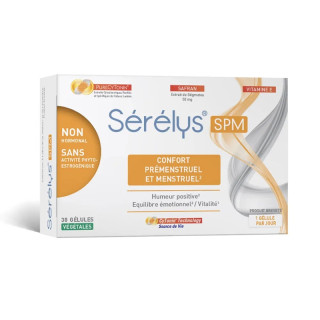 SPM confort Sérélys Pharma - Confort prémenstruel et menstruel - 30 gélules