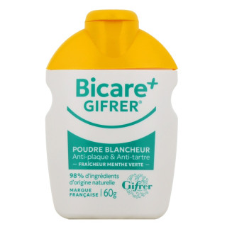Poudre blancheur fraîcheur Menthe Verte Bicare Plus Gifrer - 60g