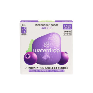 Microdrink BOOST Waterdrop - Saveur Cassis/Sureau - 12 cubes à dissoudre