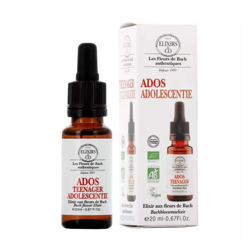 Élixir composé Ados Élixirs & Co - Adolescents rebelles - Flacon de 20ml