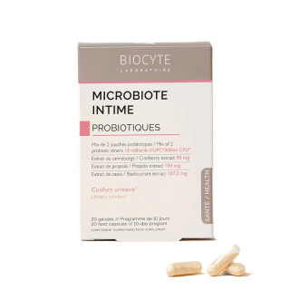 Microbiote Intime Probiotiques Biocyte - Confort urinaire - 20 gélules