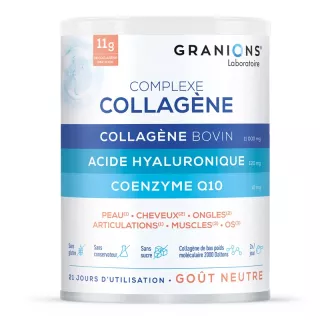 Complexe collagène goût neutre Granions - Peau, muscle et os - 242g