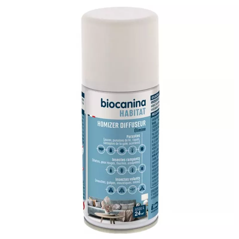 Diffuseur Fogger Habitat de Biocanina - Puces tiques cafards - 100ml