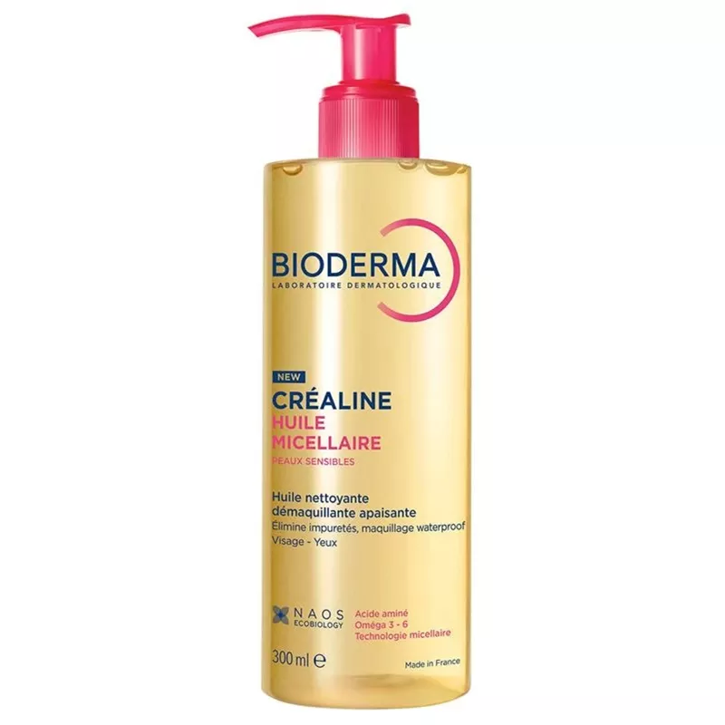 Huile micellaire Crealine Bioderma - Démaquillant - 300ml