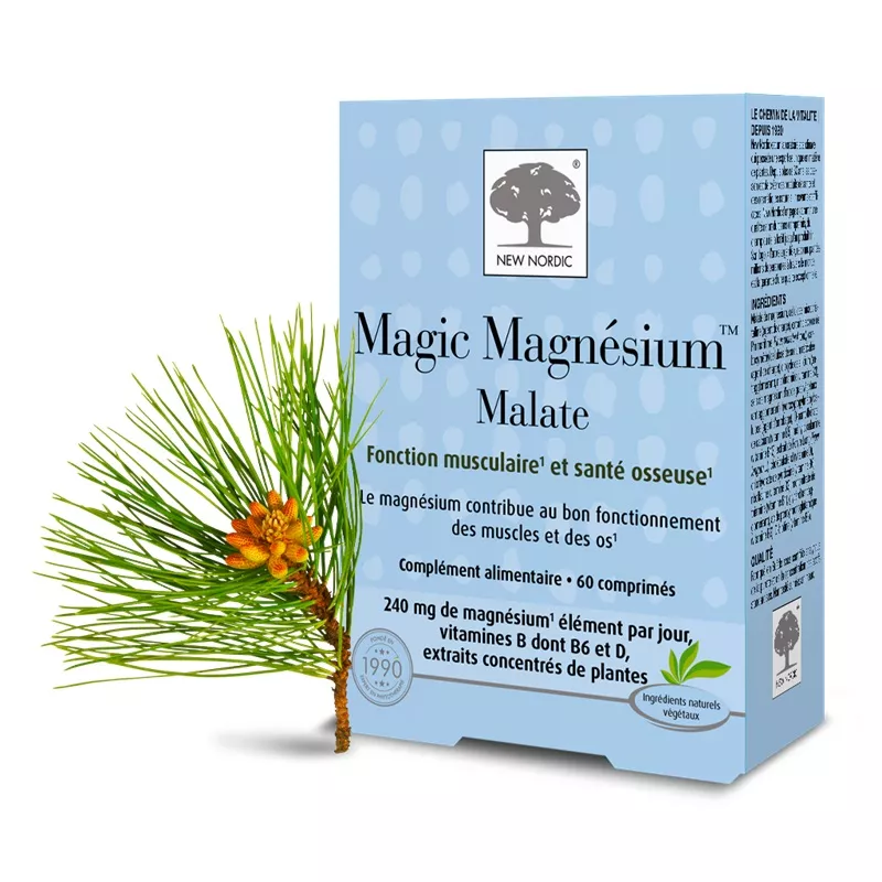 Magic Magnésium Malate 240mg New Nordic - 60 comprimés