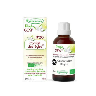 Phyto'gem N°20 Règles douloureuses Bio Phytofrance - Règles - 40ml