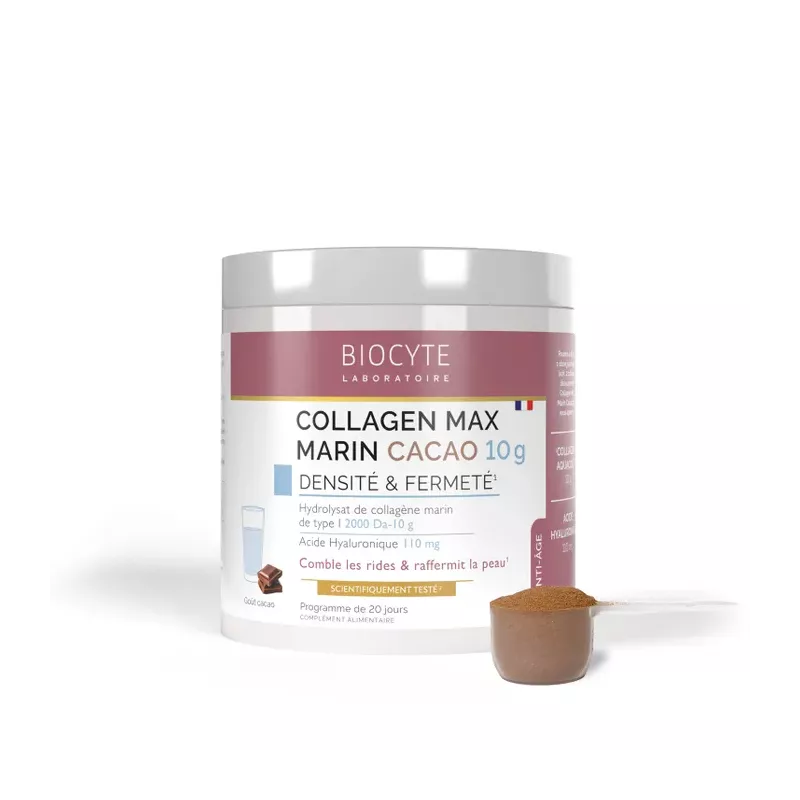 Collagen Marin Max Cacao Biocyte - Comble les rides - 260g