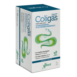 Tisane Coligas Fast Aboca - Tensions abdominales et ballonnements - 20 sachets