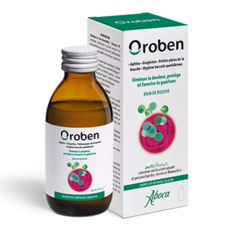Bain de bouche Oroben Aboca - Hygiène buccale quotidienne - 150ml