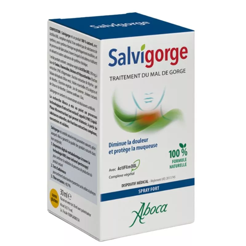 Spray Fort Salvigorge Aboca - Maux de gorge - 30ml
