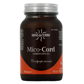Mico Cord de Hifas da Terra - 100% Cordyceps - 70 gélules